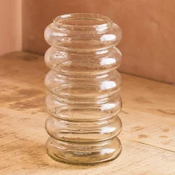 Graham & Green Vases & Plant Pots<Ringed Speckled Glass Vase