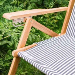 Graham & Green Garden Chairs & Sofas|Garden Chairs & Sofas<Riviera Navy Stripe Deck Chair