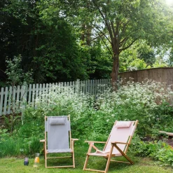 Graham & Green Garden Chairs & Sofas|Garden Chairs & Sofas<Riviera Navy Stripe Deck Chair