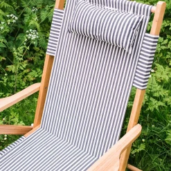 Graham & Green Garden Chairs & Sofas|Garden Chairs & Sofas<Riviera Navy Stripe Deck Chair