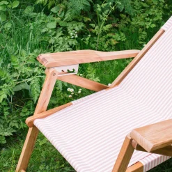 Graham & Green Garden Chairs & Sofas|Garden Chairs & Sofas<Riviera Pink Stripe Deck Chair
