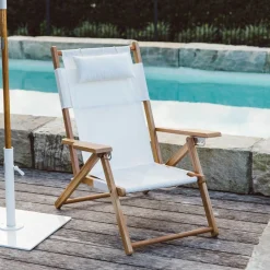 Graham & Green Garden Chairs & Sofas|Garden Chairs & Sofas<Riviera White Deck Chair