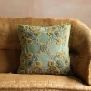 Graham & Green Sofa Cushions|Cushions<Romy Embroidered Velvet Square Cushion