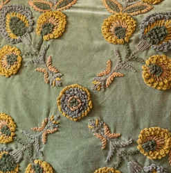 Graham & Green Sofa Cushions|Cushions<Romy Embroidered Velvet Square Cushion