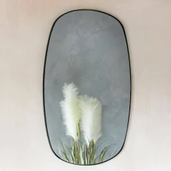Graham & Green Overmantle Mirrors|Round Mirrors<Ronnie Tall Black Mirror