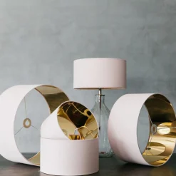 Graham & Green Lamp Shades<Rose Blush Cotton Lamp Shades