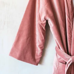Graham & Green Loungewear<Rose Velvet Kimono Dressing Gown - Large/Extra Large