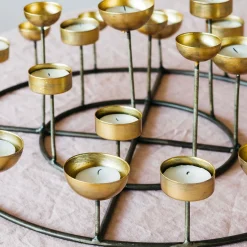 Graham & Green Candle Holders & Candles<Round Multi Tea Light Holder