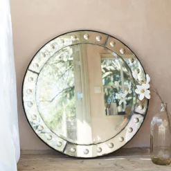 Graham & Green Overmantle Mirrors|Round Mirrors<Round Venetian Mirror