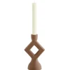Graham & Green Candle Holders & Candles<Rust Diamond Candle Holder
