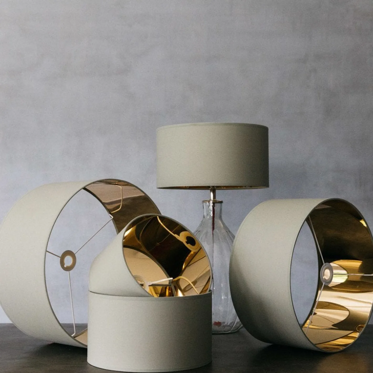 Graham & Green Lamp Shades<Sage Green Cotton Lamp Shades