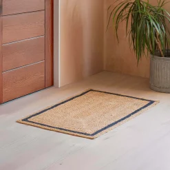 Graham & Green Doormats|Doormats<Sambourne Large Carbon Grey and Natural Jute Doormat