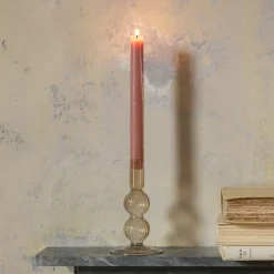 Graham & Green Candle Holders & Candles<Sand Brown Bubble Candle Holders