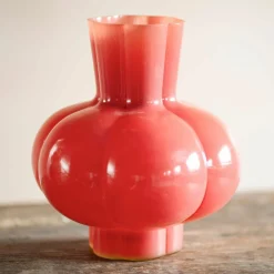 Graham & Green Vases & Plant Pots<Scalloped Pink Vase