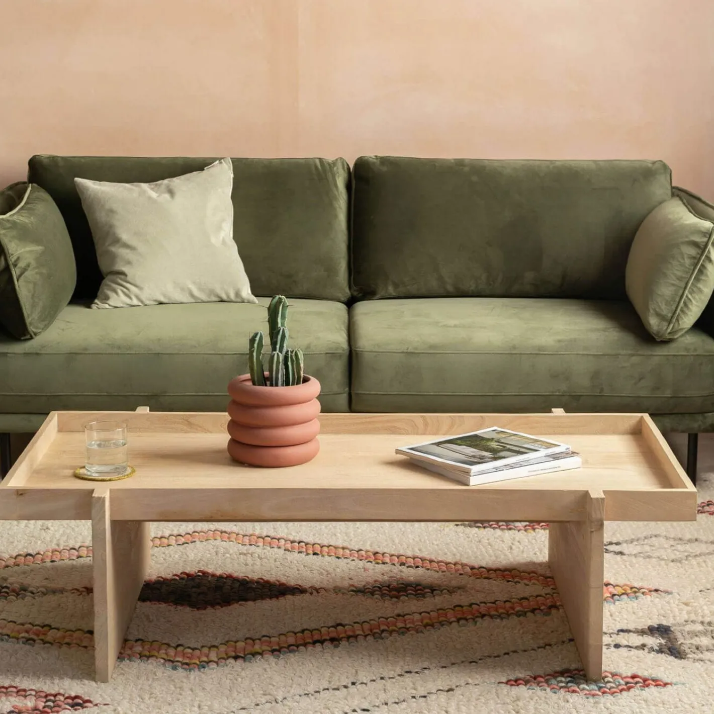 Graham & Green Coffee Tables<Seth Rectangular Tray Top Coffee Table