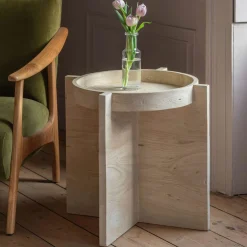 Graham & Green Side Tables<Seth Round Tray Top Side Table