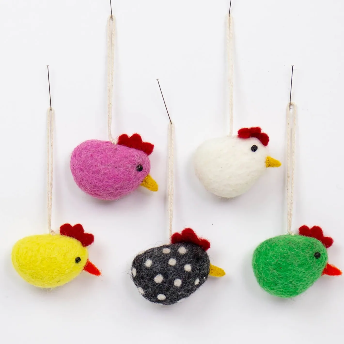 Graham & Green Decorative Accessories<Set of Five Chick Hanging Decorations