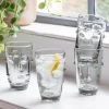 Graham & Green Outdoor Dining|Glassware<Set of Four Grey Face Tumblers