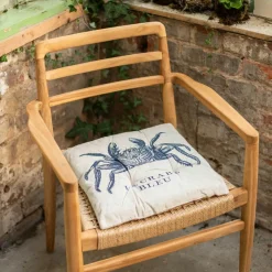 Graham & Green Seat Pads & Bed Rolls|Seat Pads & Bed Rolls<Set of Four La Mer Print Seat Pads