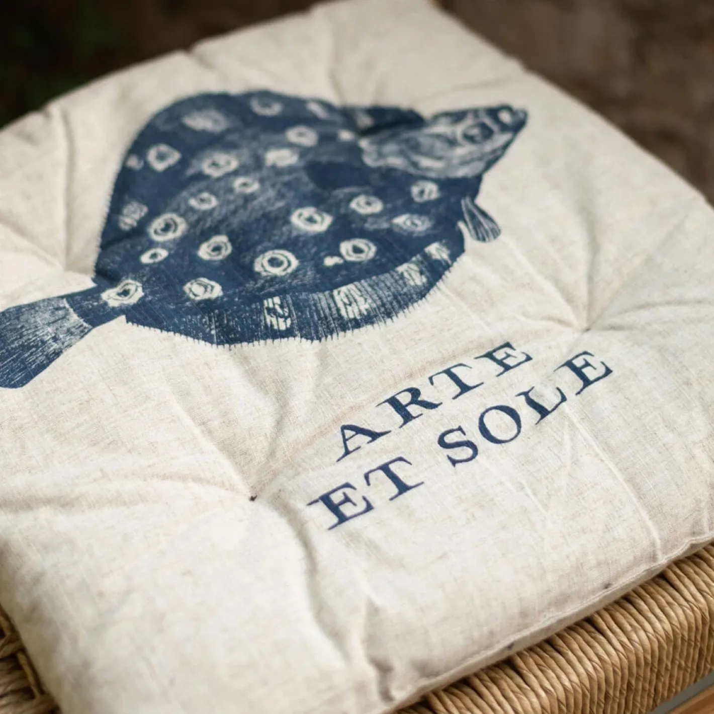Graham & Green Seat Pads & Bed Rolls|Seat Pads & Bed Rolls<Set of Four La Mer Print Seat Pads
