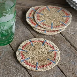 Graham & Green Outdoor Dining|Placemats, Coasters & Trays<Set of Four Miro Orange and Blue Coasters