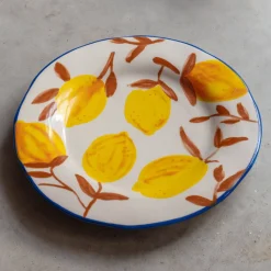Graham & Green Outdoor Dining|Tableware<Set of Four Multi Lemons Plates