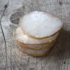 Graham & Green Barware|Placemats, Coasters & Trays<Set of Four Quartz and Gold Coasters