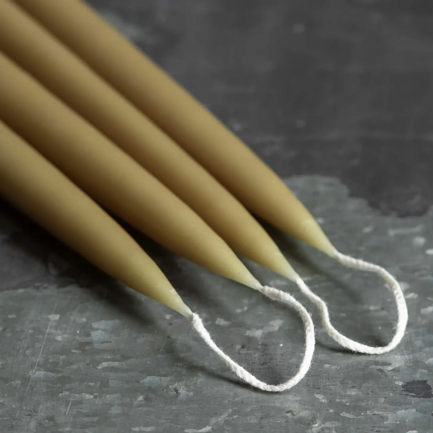 Graham & Green Candle Holders & Candles<Set of Four Tapered Olive Candles