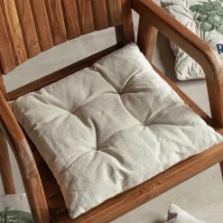 Graham & Green Seat Pads & Bed Rolls|Seat Pads & Bed Rolls<Set of Four Vegetable Print Seat Pads