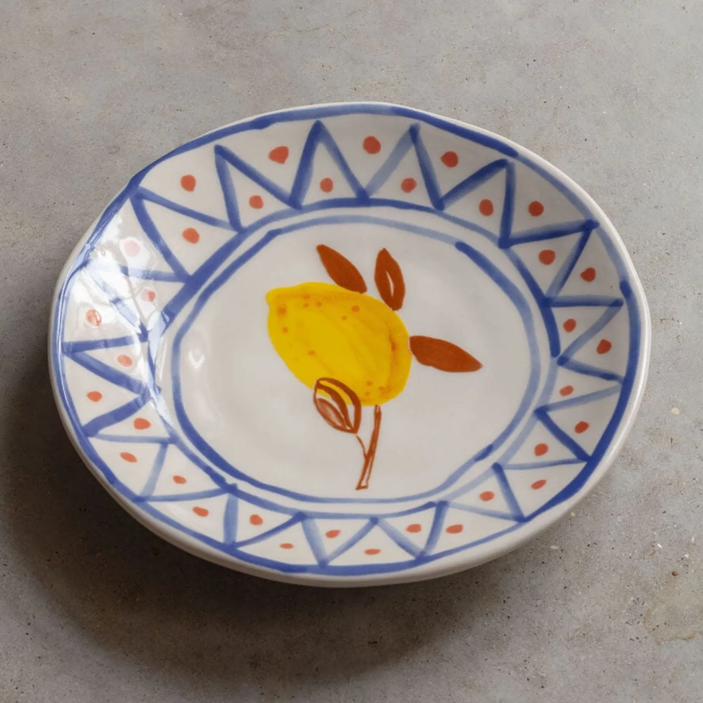 Graham & Green Outdoor Dining|Tableware<Set of Four Yellow Lemon Plates