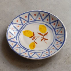 Graham & Green Outdoor Dining|Tableware<Set of Four Yellow Lemon Plates