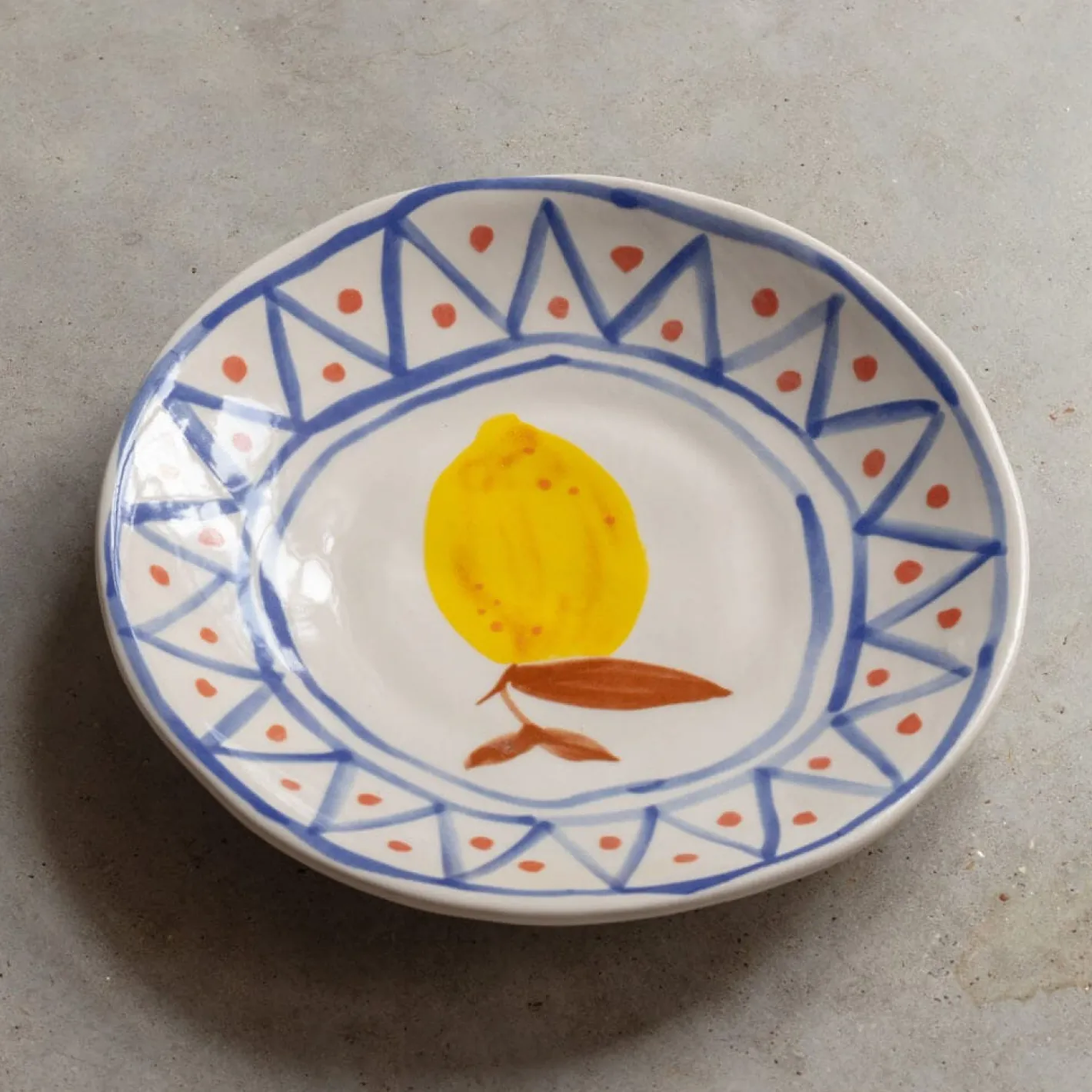 Graham & Green Outdoor Dining|Tableware<Set of Four Yellow Lemon Plates