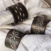 Graham & Green Table Cloths & Napkins|Table Cloths & Napkins<Set of Six Carved Wooden Napkin Rings