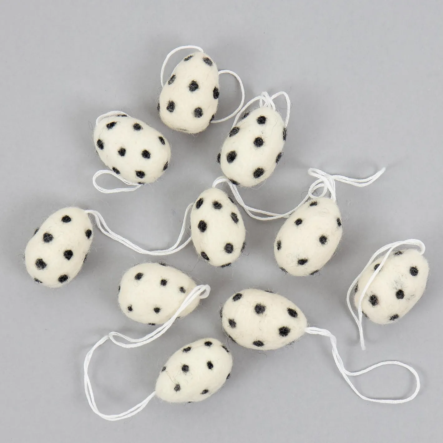 Graham & Green Decorative Accessories<Set of Ten Spotty Egg Hanging Decorations