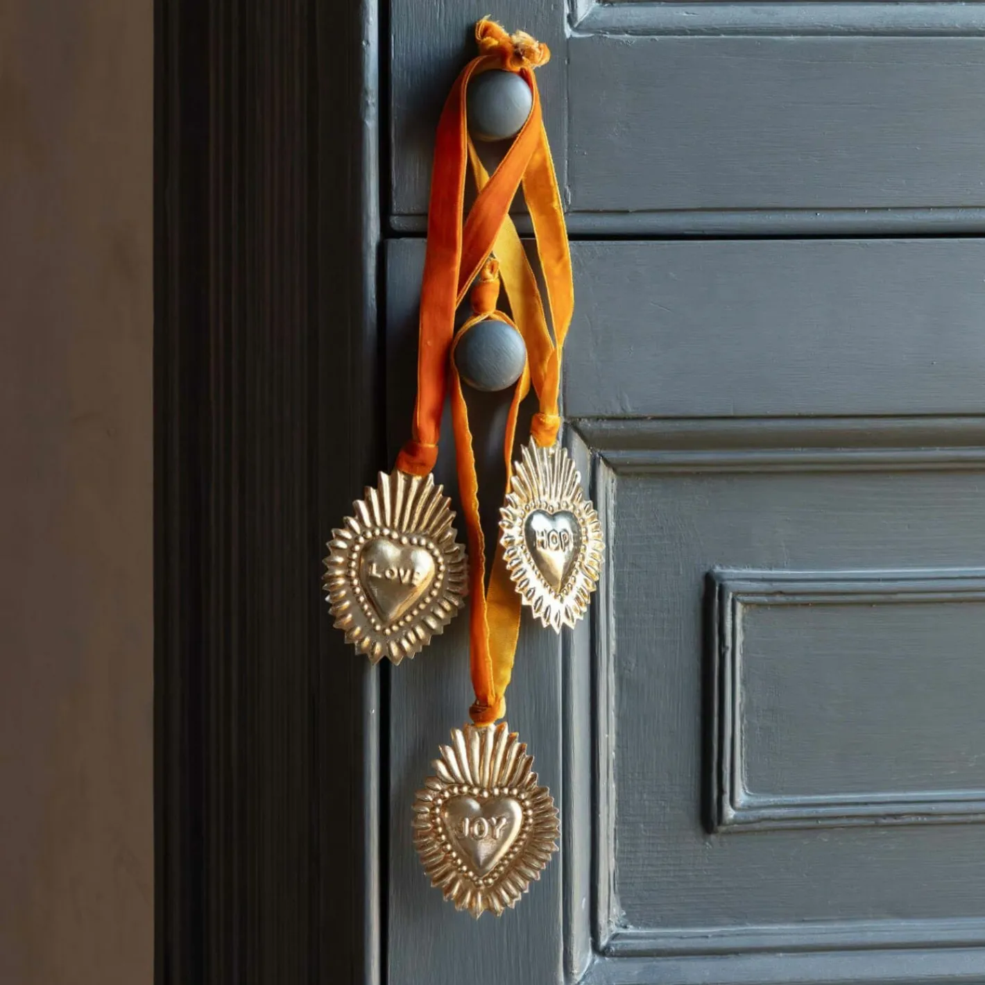 Graham & Green Decorative Accessories<Set of Three Hanging Hearts