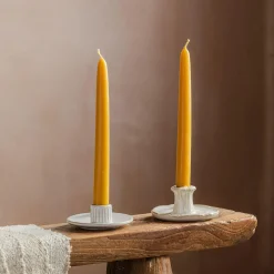 Graham & Green Candle Holders & Candles<Set of Two Beeswax Dinner Candles