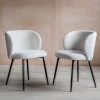Graham & Green Dining Chairs<Set of Two Benji Boucle Dining Chairs