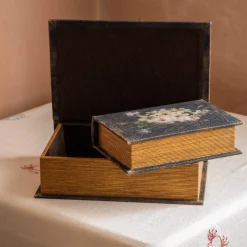 Graham & Green Household Storage<Set of Two Black Floral Storage Boxes