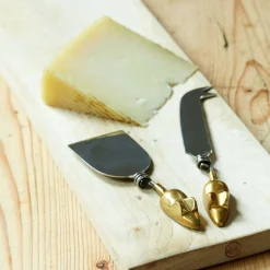Graham & Green Tableware<Set of Two Gold Mice Cheese Knives