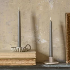 Graham & Green Led Candles|Led Candles<Set of Two LED Taper Candles Sandstone
