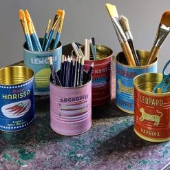 Graham & Green Kitchen Accessories<Set of Two Leopard Tins