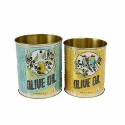 Graham & Green Outdoor Dining|Kitchen Accessories<Set of Two Olive Oil Tins