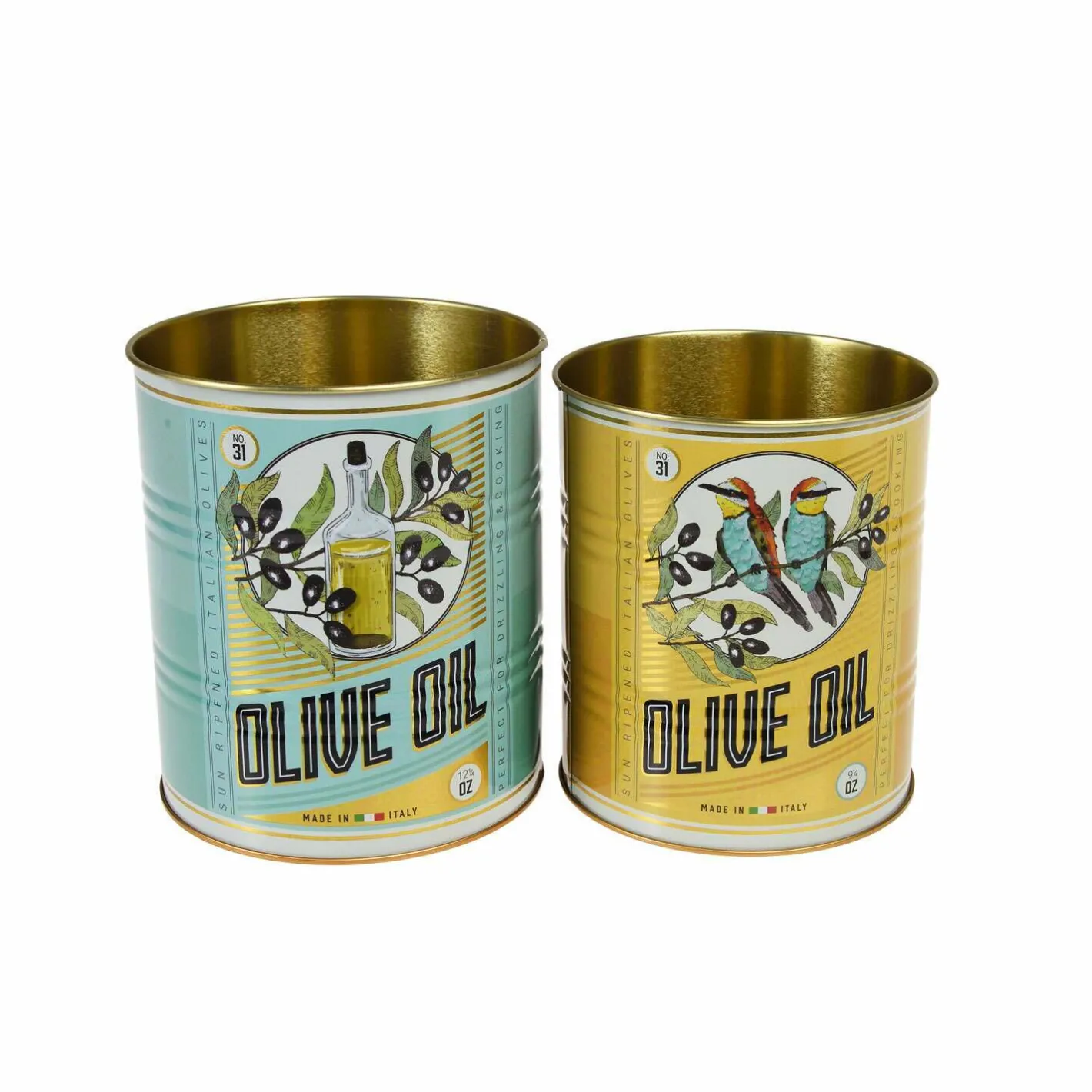 Graham & Green Outdoor Dining|Kitchen Accessories<Set of Two Olive Oil Tins