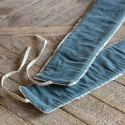 Graham & Green Curtains & Curtain Ties<Set of Two Smoke Blue Velvet Curtain Tie Backs