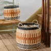 Graham & Green Laundry Baskets<Set of Two Terracotta and Natural Baskets