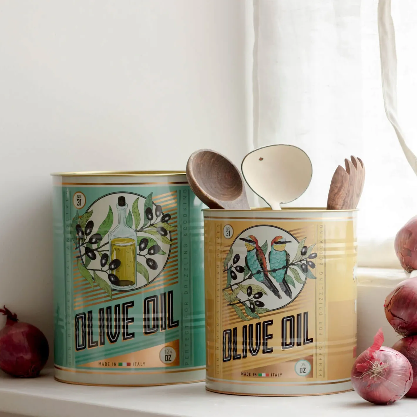 Graham & Green Kitchen Accessories<Set of Two XL Olive Oil Tins