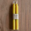 Graham & Green Candle Holders & Candles<Set of Two Yellow Beeswax Candles