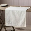 Graham & Green Kitchen Textiles<Shell Embroidered Cotton Tea Towel