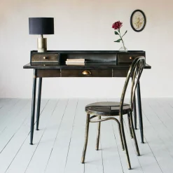 Graham & Green Desks<Sid Black Metal Desk