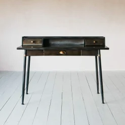 Graham & Green Desks<Sid Black Metal Desk